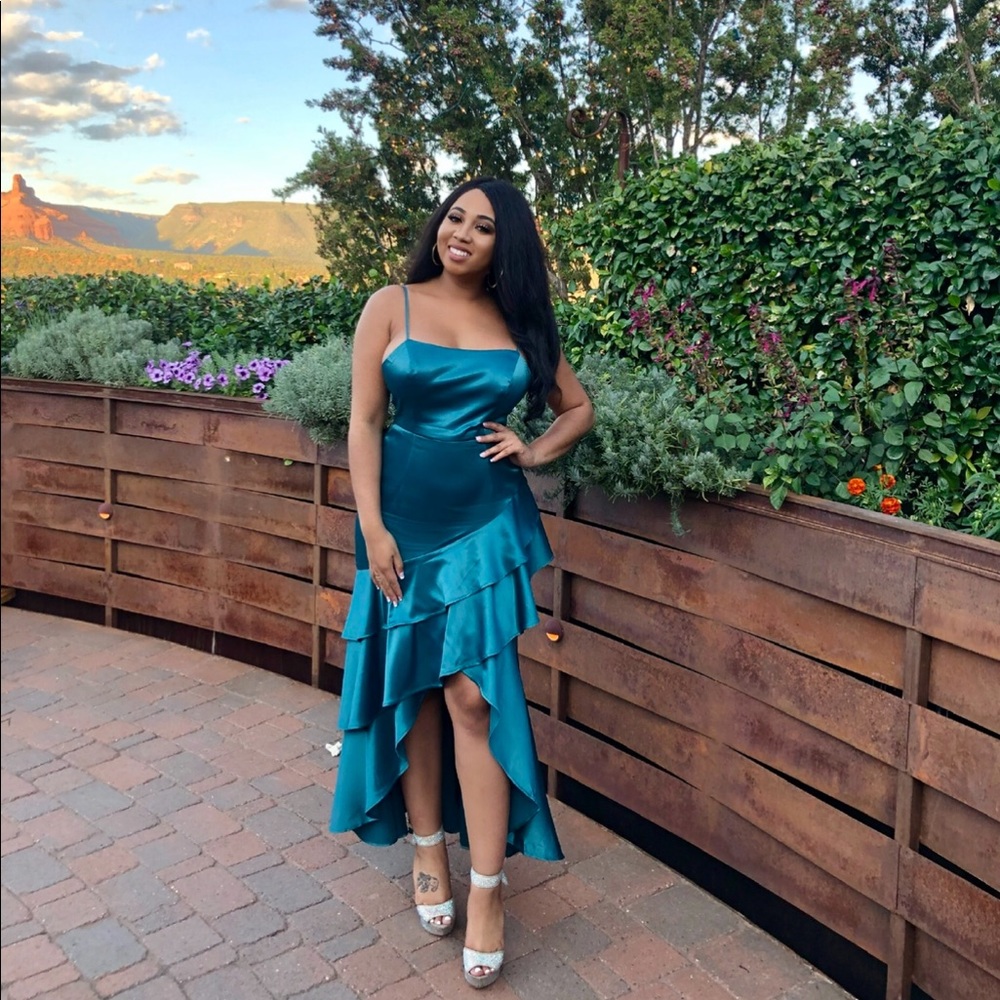 Beautiful High Low Ruffle Dress